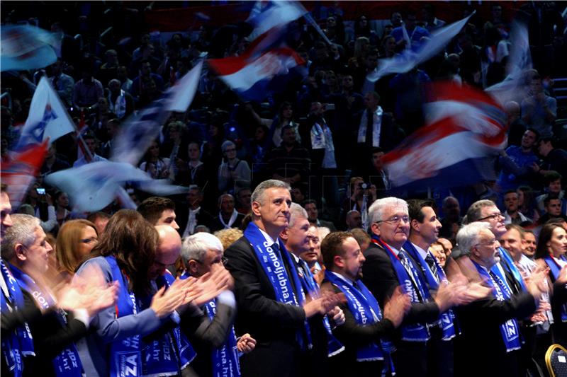 IZBORI 2015.  Završni predizborni skup Domoljubne koalicije u Areni Zagreb