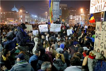 ROMANIA CLUB FIRE PROTEST