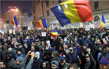 ROMANIA CLUB FIRE PROTEST