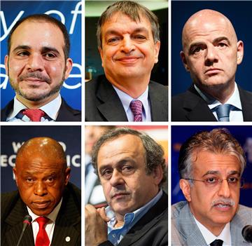 FILE SOCCER FIFA PRESIDENCY CANDIDATES