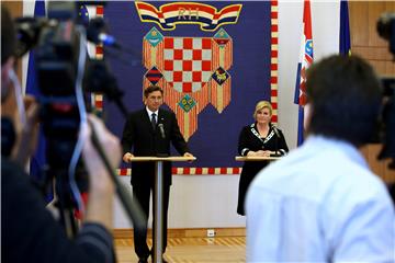 Grabar-Kitarovic, Pahor call for avoiding incidents