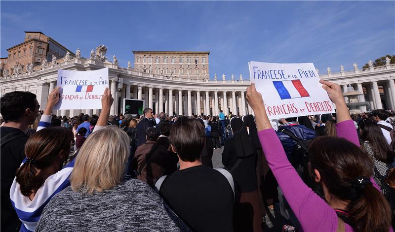 VATICAN FRANCE PARIS ATTACKS AFTERMATH