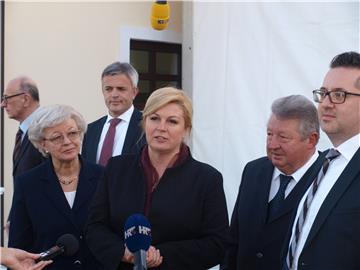 Kolinda Grabar-Kitarović na svečanosti dovršetka projekta izgradnje pogona u Brezničkom Humu 