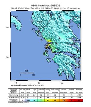 GREECE IOANNINA NIDRI EARTHQUAKE