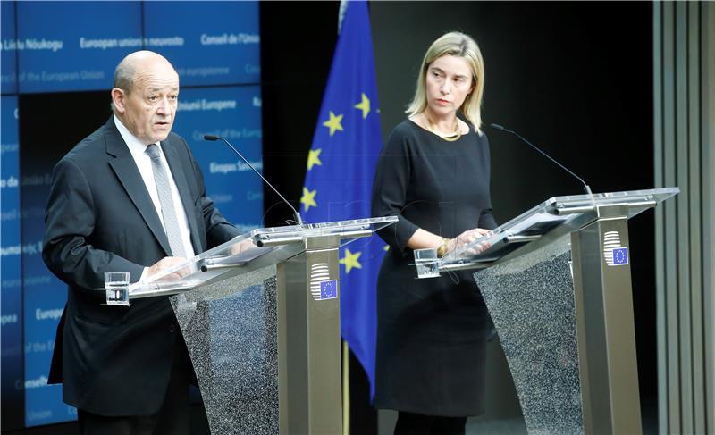 BELGIUM EU DEFENSE MINISTERS  COUNCIL