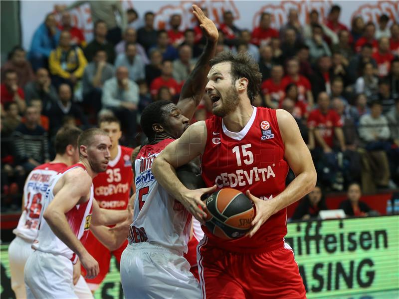 Euroliga:  Cedevita - Olympiakos 19.11.2015.