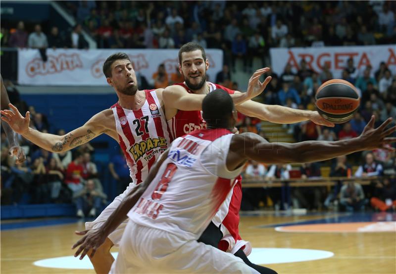 Euroliga: Cedevita - Olympiakos 19.11.2015.