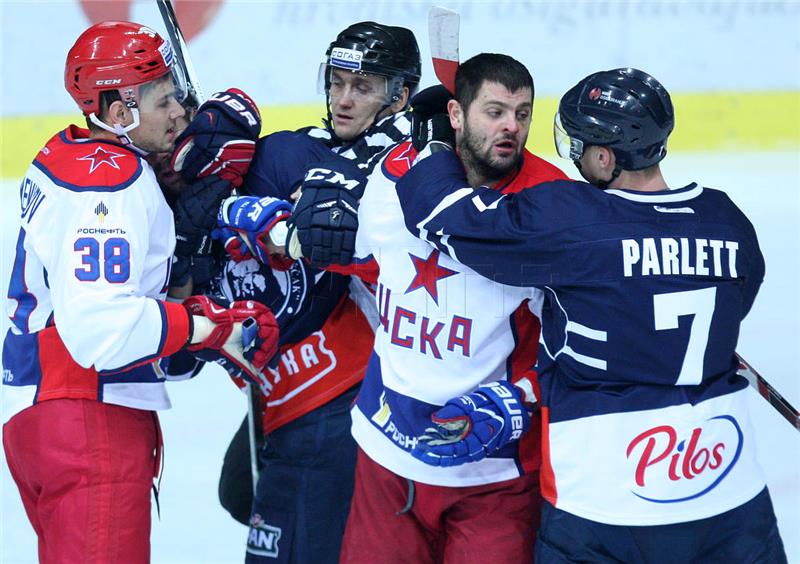 KHL: CSKA - Medveščak 3-1