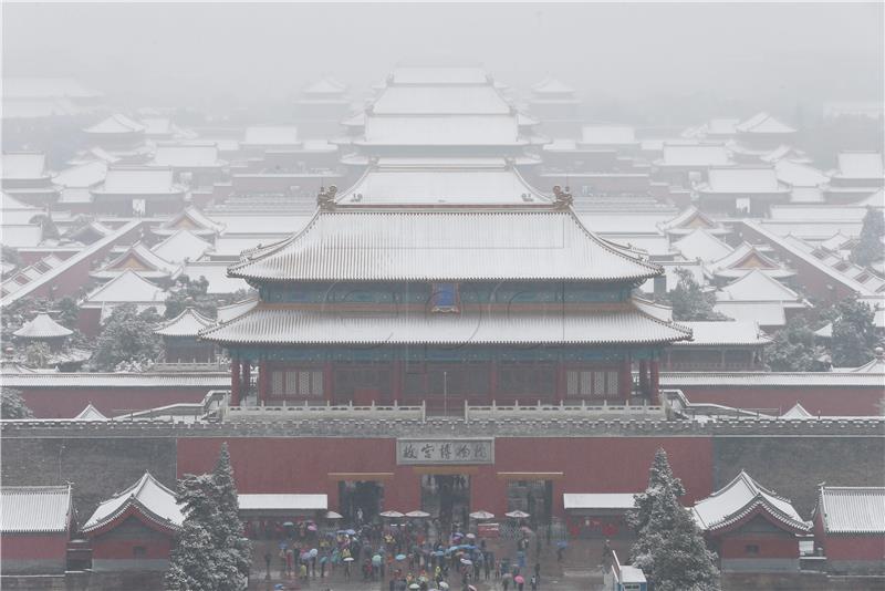 CHINA BEIJING WEATHER SNOW