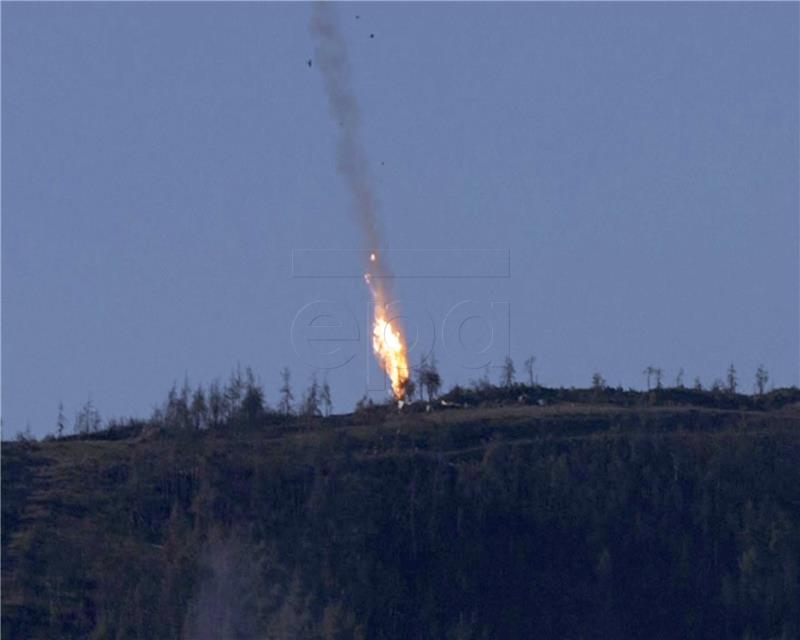 TURKEY SYRIA RUSSIA WARPLANE DOWNED