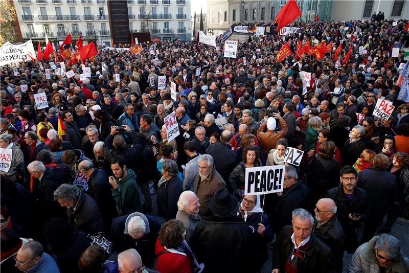 U Madridu tisuće prosvjednika protiv intervencije u Siriji 