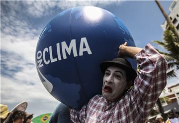 BRAZIL COP21 CLIMATE PROTEST MARCH