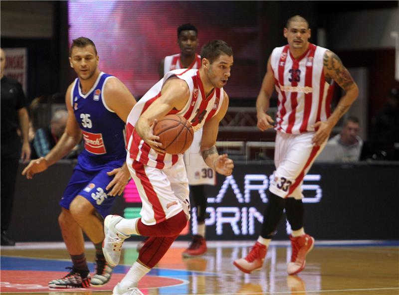 Utakmica 12. kola regionalne ABA lige : Crvena Zvezda - Cibona 75:58