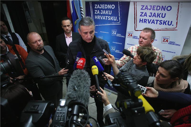 Tomislav Karamarko dao je izjavu za medije nakon Predsjedništva HDZ-a