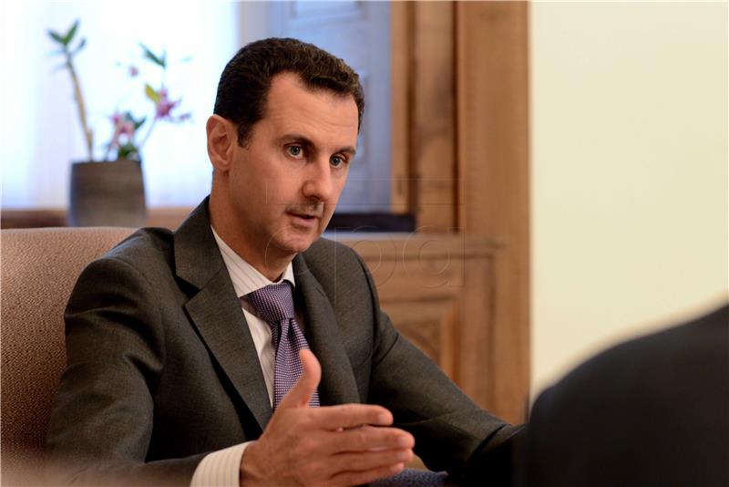 Assad kaže da će se mir vratiti u Siriju kad Zapad prestane "podržavati teroriste"