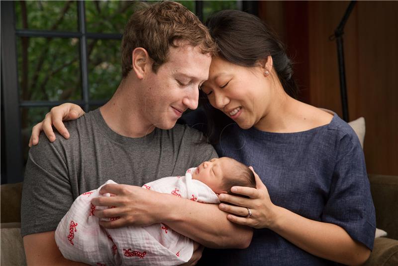 USA MARK ZUCKERBERG BABY LETTER