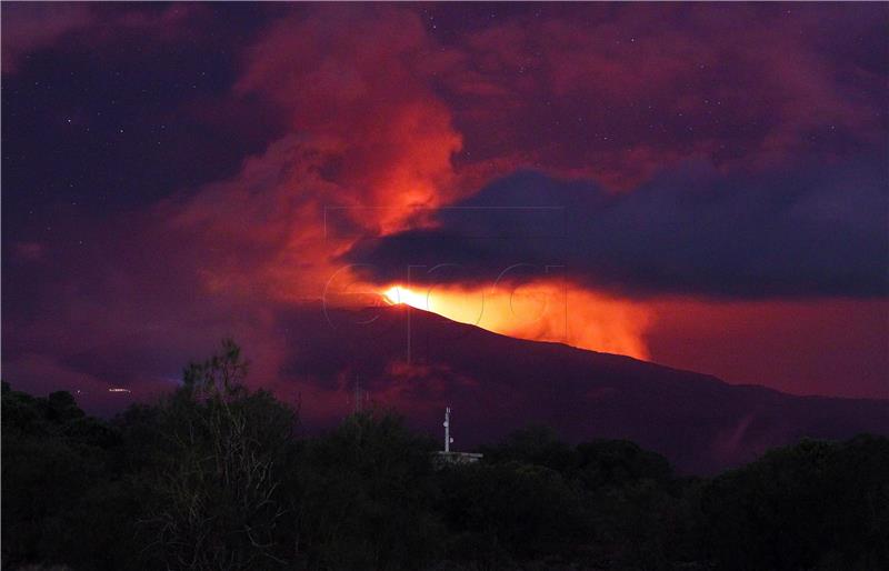 ITALY VOLCANO MOUNT ETNA ERUPTS