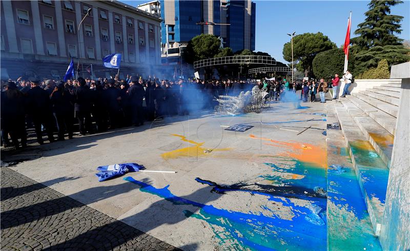 ALBANIA PROTEST