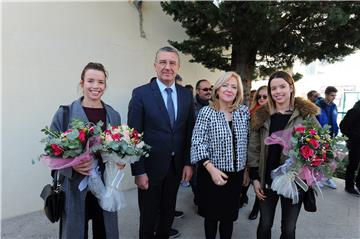 Konferencija za medije i proslava plasmana Ane i Lucije Zaninović na Olimpijske igre u Riju