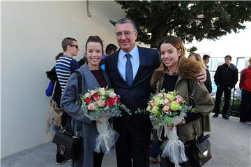 Konferencija za medije i proslava plasmana Ane i Lucije Zaninović na Olimpijske igre u Riju