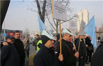 Prosvjed željezničarskih sindikata