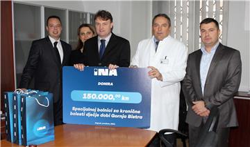 Ina donirala 150.000 kuna Specijalnoj bolnici Gornja Bistra