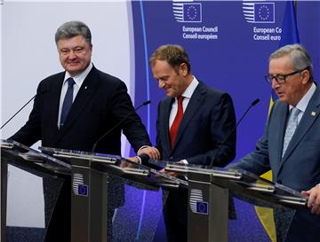 BELGIUM EU COUNCIL UKRAINE PRESIDENT VISIT