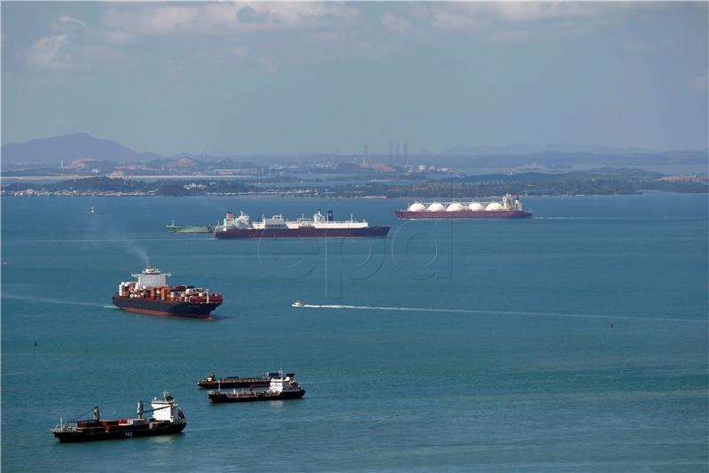 FILE SINGAPORE TANKER COLLISION