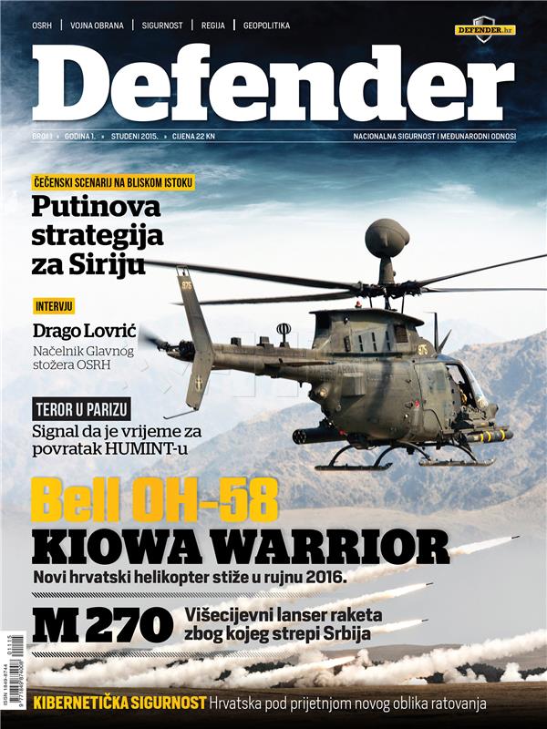 Izašao prvi broj "Defendera", časopisa za obrambena pitanja