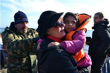 GREECE MIGRATION REFUGEES SUSAN SARANDON