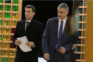 Karamarko i Petrov stigli na Pantovčak na nastavak konzultacija