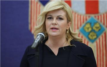  Predsjednica RH Kolinda Grabar-Kitarović dala je izjavu za medije 