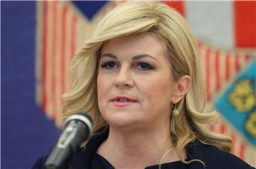 Predsjednica RH Kolinda Grabar-Kitarović dala je izjavu za medije