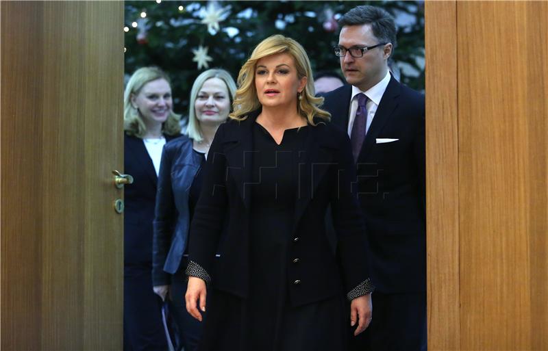 Predsjednica RH Kolinda Grabar-Kitarović dala je izjavu za medije