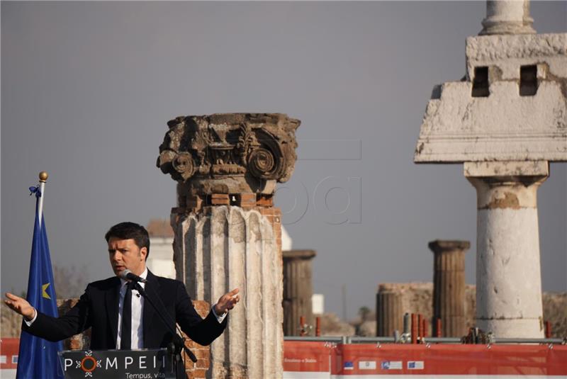 Renzi: obnova Pompeja bit će gotova do 2017.