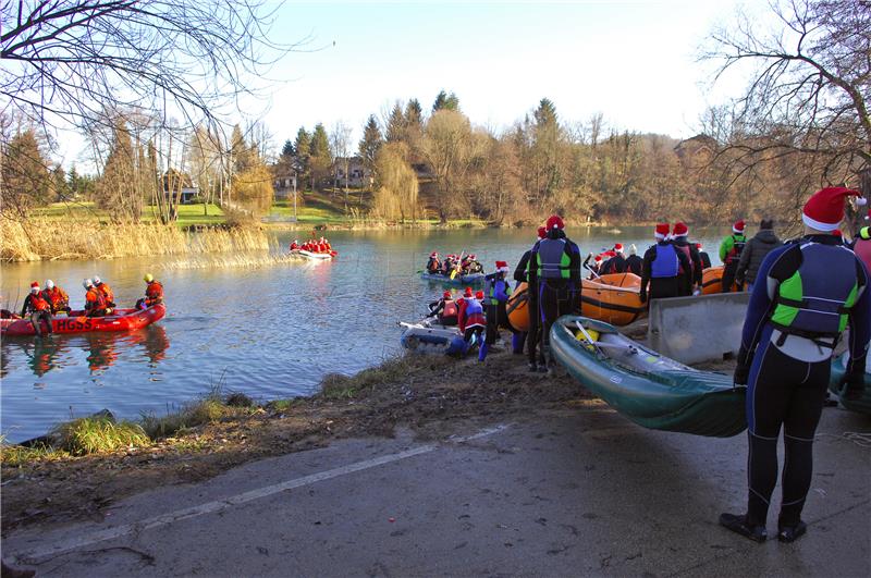 Božićni humanitarni rafting na Mrežnici