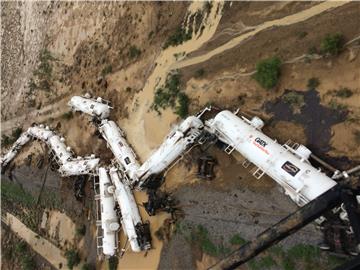 AUSTRALIA QLD TRAIN DERAILMENT