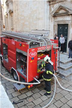 Požar u povijesnoj jezgri Dubrovnika