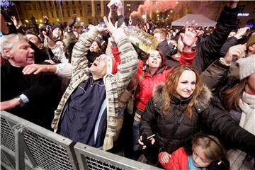 Doček Nove 2016. godine na Trgu bana Josipa Jelačića u Zagrebu