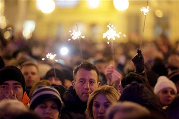  Doček Nove 2016. godine na Trgu bana Josipa Jelačića u Zagrebu