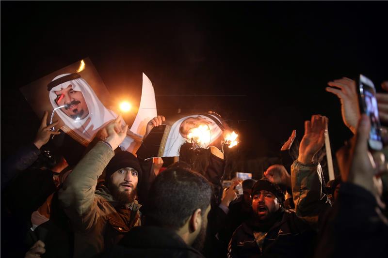 IRAN SAUDI ARABIA EMBASSY PROTEST