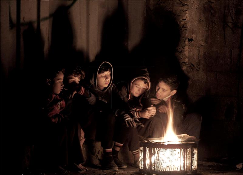 MIDEAST ISRAEL PALESTINIAN GAZA COLD WEATHER