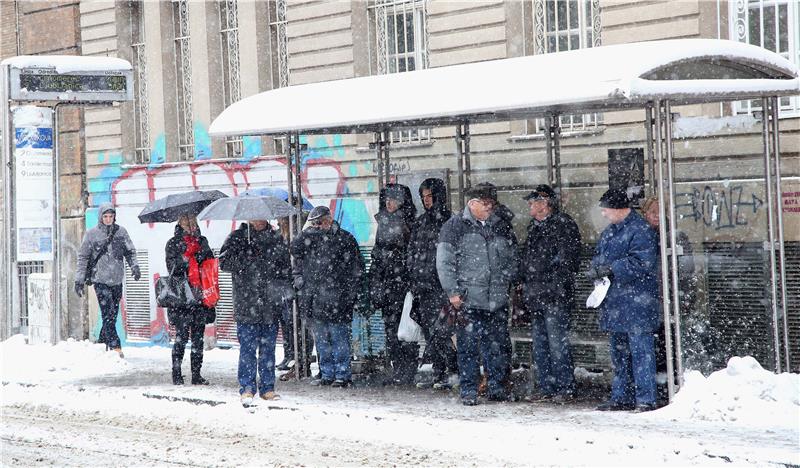 Snijeg u Zagrebu