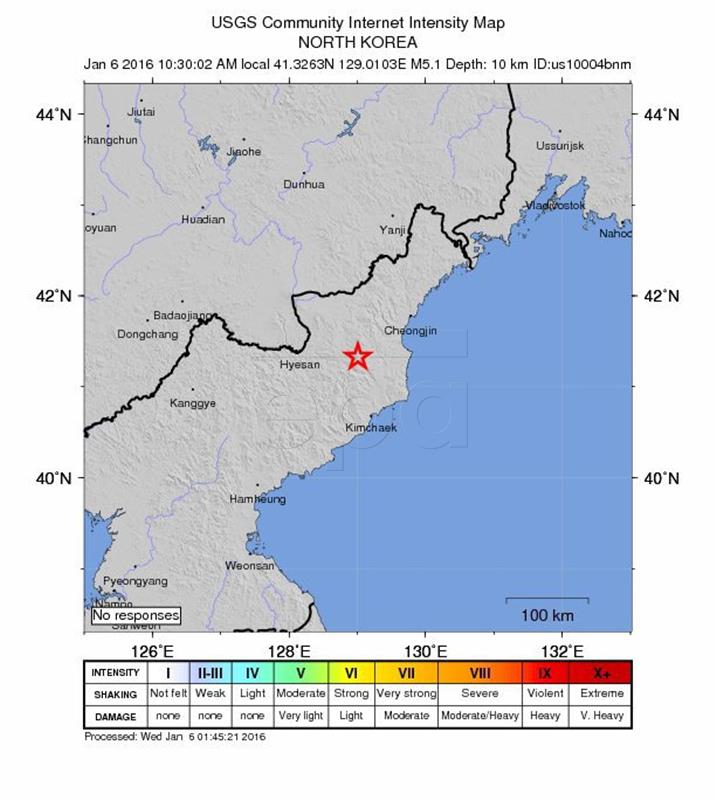 NORTH KOREA EARTHQUAKE