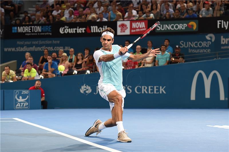 ATP Brisbane: Federer izgubio tri gema