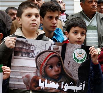 LEBANON SYRIA MADAYA PROTEST