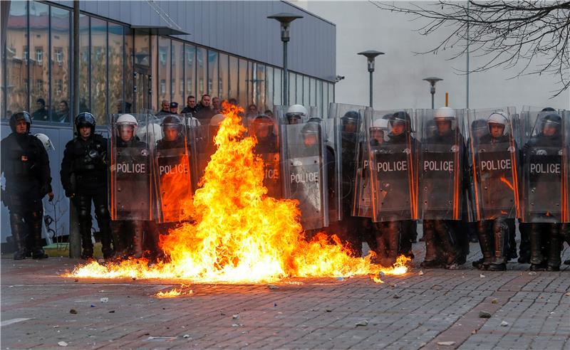 15 injured, 24 arrested in Pristina protest