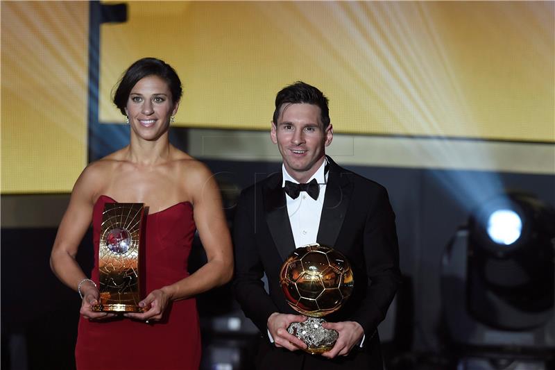 SWITZERLAND SOCCER FIFA BALLON D'OR 2015