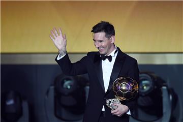 SWITZERLAND SOCCER FIFA BALLON D'OR 2015