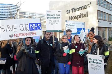 BRITAIN ENGLISH NHS JUNIOR DOCTORS STRIKE